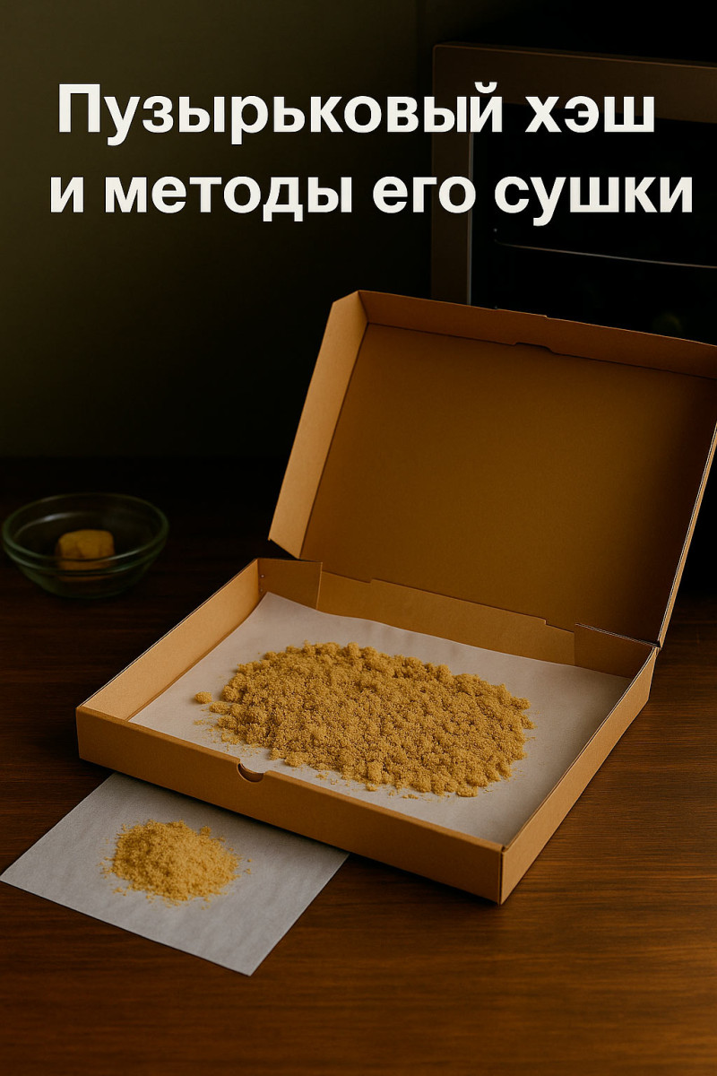 пузырьковый хэш и методы его сушки